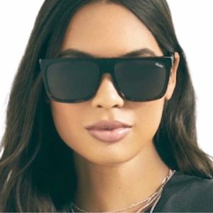 😎QUAY Frontrunner Sunnies Polarized Tortoise Black
